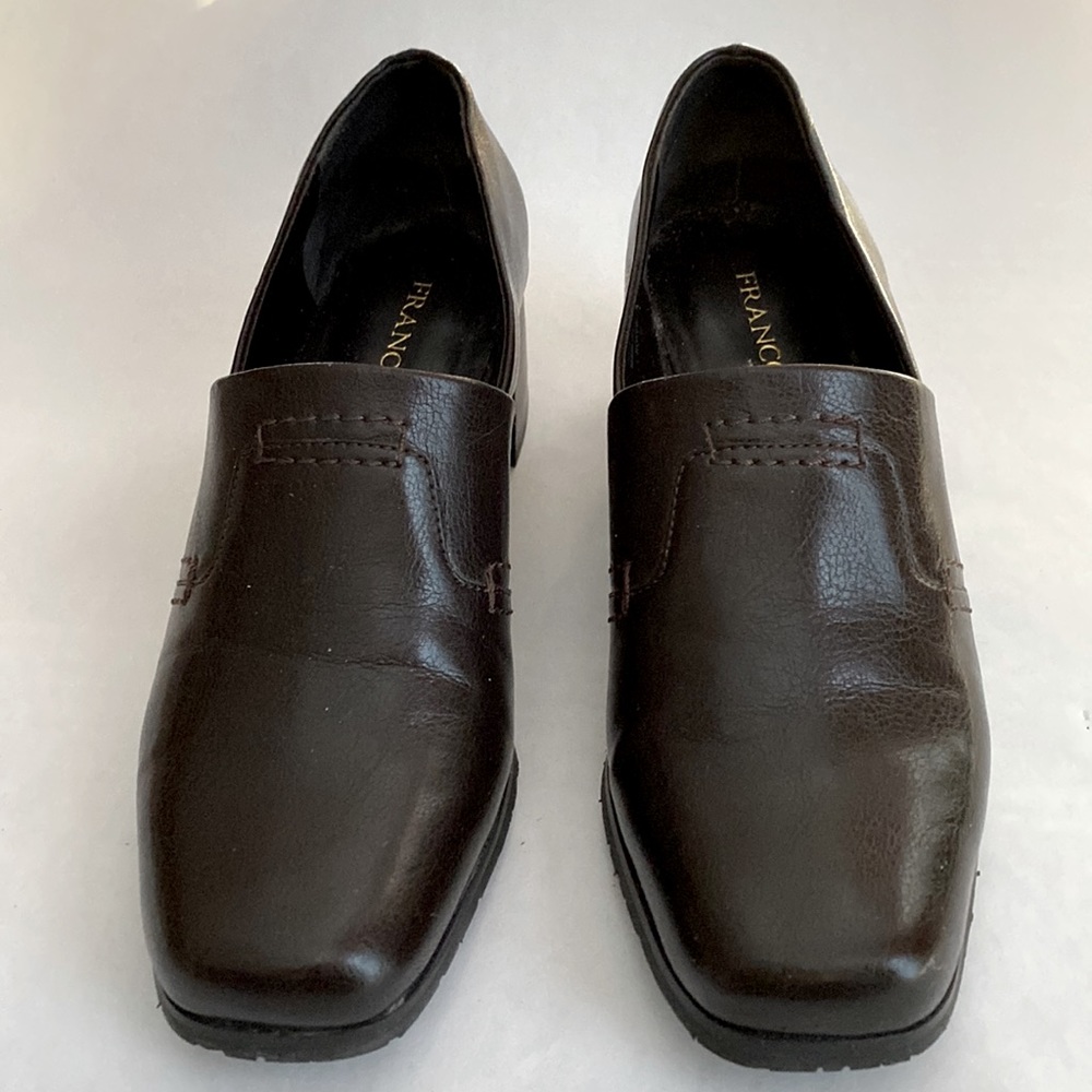 Ladies Franco Sarto Dark Brown Size 6 Shoe Excellent Condition
